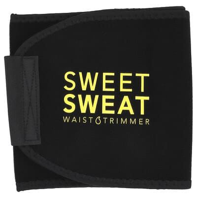 Sweet Sweat®, Waist Trimmer, Small, Black & Yellow, 1 Belt