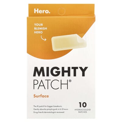Mighty Patch® Surface, 10 Hydrocolloid Patches