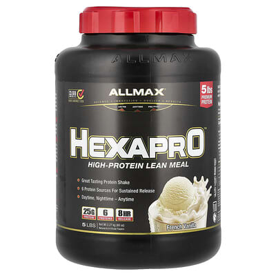 Hexapro™, High-Protein Lean Meal, French Vanilla, 5 lbs (2.27 kg)