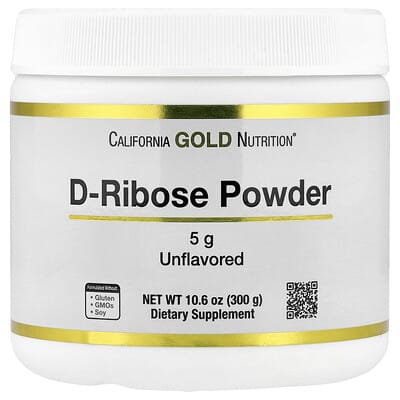 D-Ribose Powder, Unflavored, 10.6 oz (300 g)