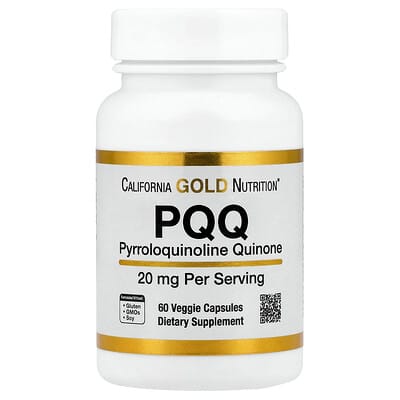 PQQ, 20 mg, 60 вегетарианских капсул