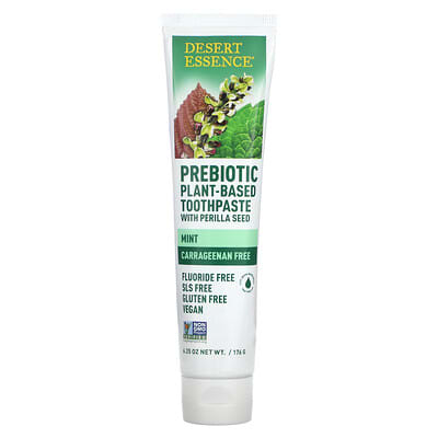 Desert Essence пребиотик для зубов с семенами периллы, Mint, 6.25 oz (176 g)