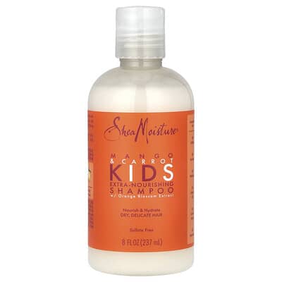 Шампунь SheaMoisture для детей, манго и морковь, 8 fl oz (237 ml)