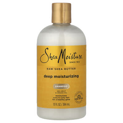 Raw Shea Butter, Deep Moisturizing Shampoo, Curly & Coily Hair, 13 fl oz (384 ml)