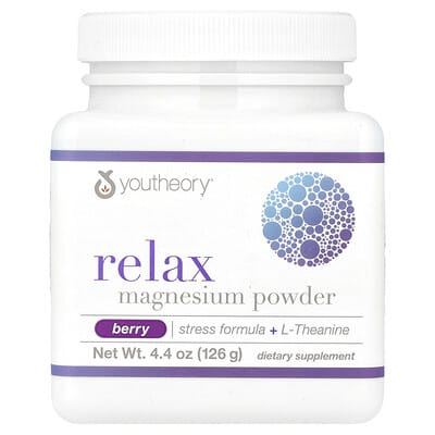 Relax, Magnesium Powder, Berry, 4.4 oz (126 g)