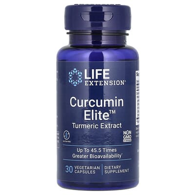 Curcumin Elite™, экстракт куркумы, 30 вегетарианских капсул