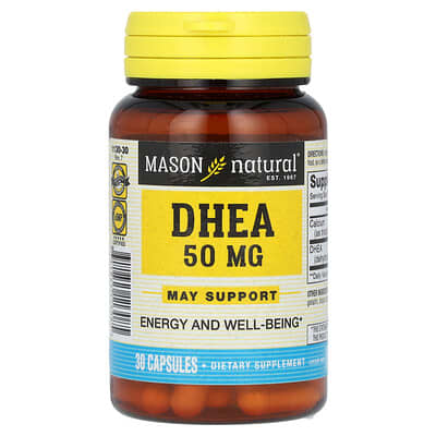 DHEA, 50 mg, 30 капсул