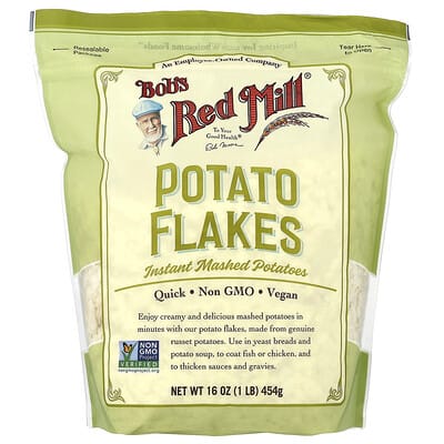Potato Flakes, Instant Mashed Potatoes, 16 oz (454 g)