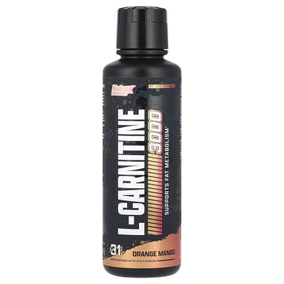L-Carnitine 3000, Orange Mango, 15.72 fl oz (465 ml)