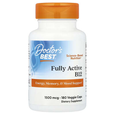 Fully Active B12, 1,500 mcg, 180 Veggie Caps