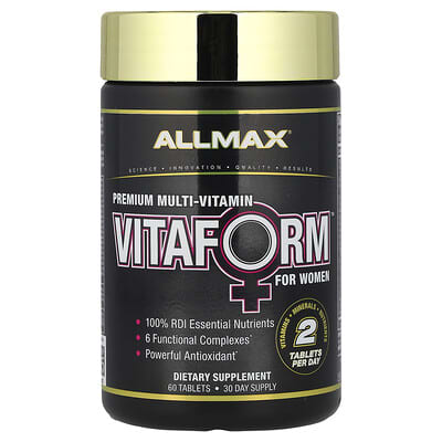VITAFORM™, премиальный мультивитаминный комплекс для женщин, 60 таблеток