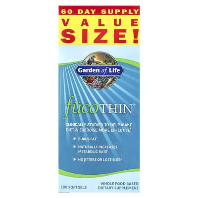 Garden of Life FucoThin®, 180 мягких капсул