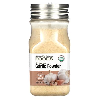 Foods, Organic Garlic Powder, 3.7 oz (104 g)