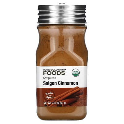Foods, Organic Saigon Cinnamon, 2.33 oz (66 g)