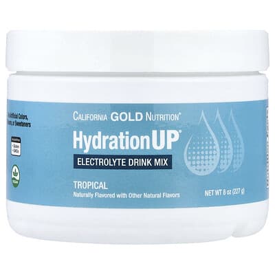 Электролитный напиток HydrationUP® Tropical, Calcium, Potassium, Vitamin C, Vitamin E, 8 oz (227 g)