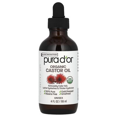 Organic Castor Oil, 4 fl oz (118 ml)