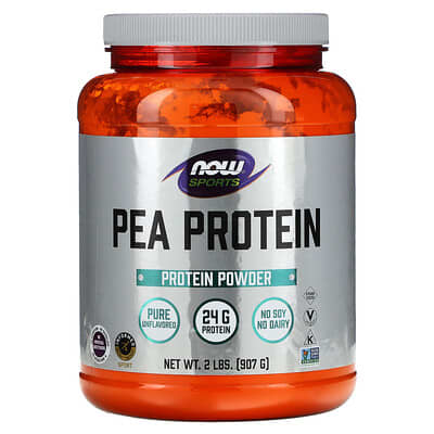 Sports, Pea Protein, Pure Unflavored, 2 lbs (907 g)