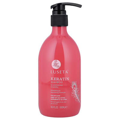 Keratin Shampoo, For Damaged & Dry Hair, 16.9 fl oz (500 ml)
