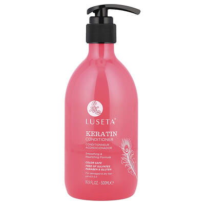Keratin Conditioner, For Damaged & Dry Hair, 16.9 fl oz (500 ml)