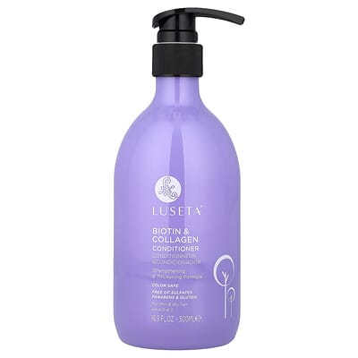 Кондиционер с биотином и коллагеном для тонких и сухих волос, 16.9 fl oz (500 ml)