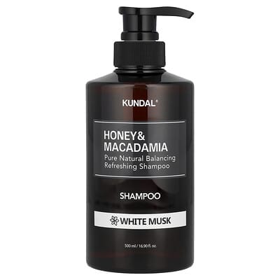 Honey & Macadamia, Shampoo, White Musk, 16.9 fl oz (500 ml)