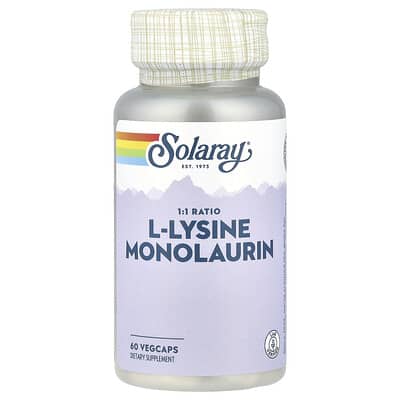L-Lysine Monolaurin, 1:1 Ratio, 60 VegCaps