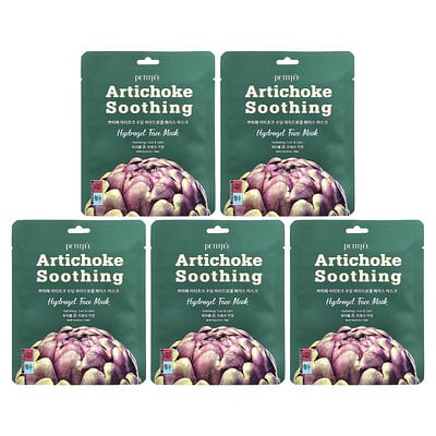 Artichoke Soothing, Hydrogel Beauty Face Mask, 5 Sheets, 1.12 oz (32 g) Each
