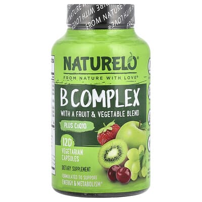 B Complex with a Fruit & Vegetable Blend, Plus CoQ10, 120 Vegetarian Capsules