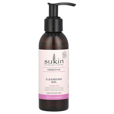 Cleansing Gel, Sensitive, 4.23 fl oz (125 ml)