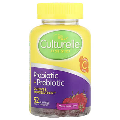 Probiotic + Prebiotic Gummies, Mixed Berry, 52 Gummies
