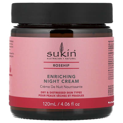 Enriching Night Cream, Rosehip, 4.06 fl oz (120 ml)