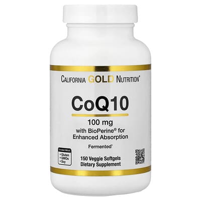 CoQ10 с экстрактом черного перца Bioperine®, 150 вегетарианских мягких капсул