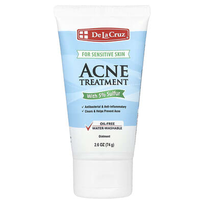 Acne Treatment Ointment with 5% Sulfur, For Sensitive Skin, 2.6 oz (74 g)