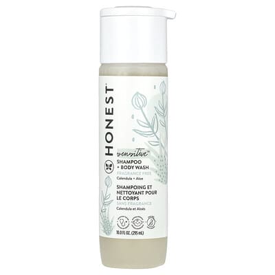 Sensitive Shampoo + Body Wash, Fragrance Free, 10 fl oz (295 ml)
