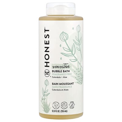 Sensitive, Bubble Bath, Fragrance Free, 12 fl oz (355 ml)
