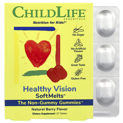 Healthy Vision SoftMelts™, Natural Berry, 27 Tablets