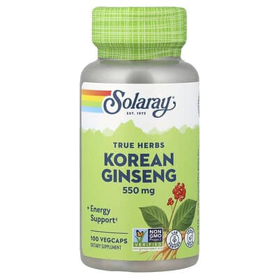 True Herbs, Korean Ginseng, 550 mg, 100 VegCaps