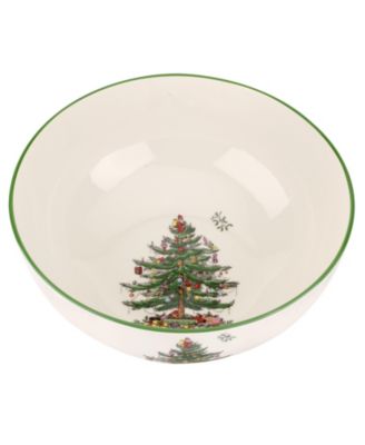Spode, большая круглая миска с рождественской елкой
