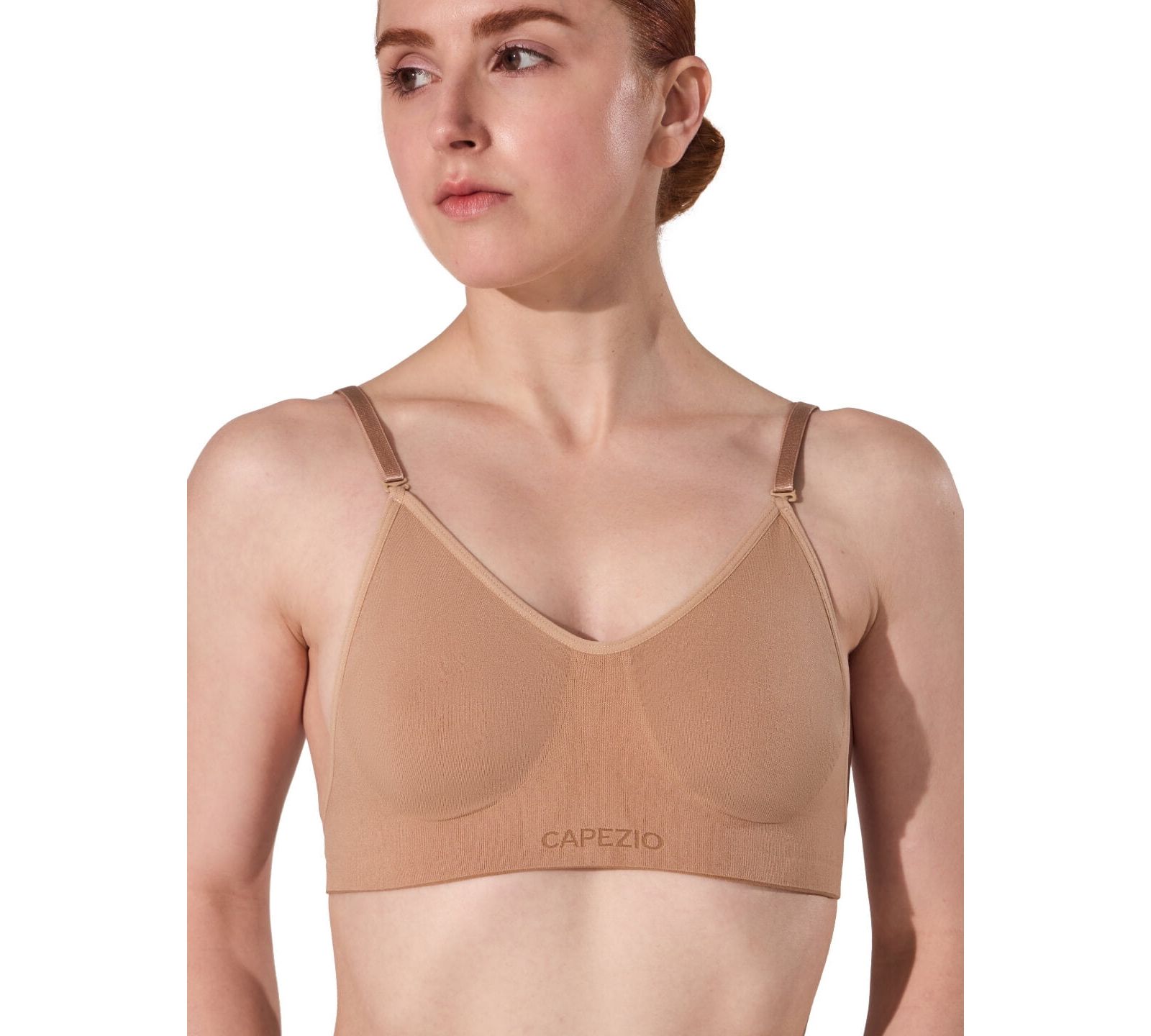 Capezio Women's Seamless Clear Back Bra