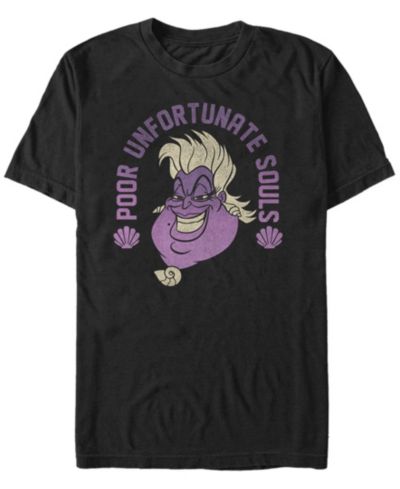 Мужская футболка Disney The Little Mermaid Ursula Poor Unfortunate Souls с коротким рукавом