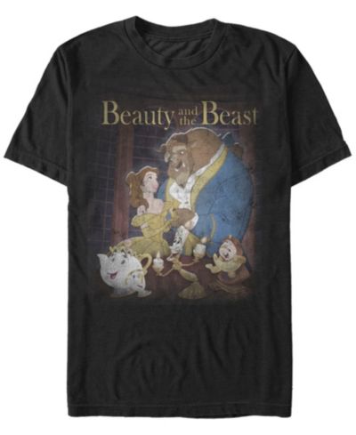 Мужская футболка Disney Beauty and The Beast Vintage Group Shot Short Sleeve