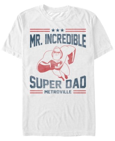 Мужская футболка Fifth Sun Disney Pixar The Incredibles Mr. Super Dad Metroville Short Sleeve T-Shirt