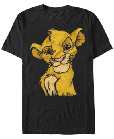 Футболка Disney Lion King Young Simba для мужчин с коротким рукавом