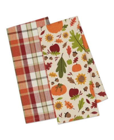 Кухонное полотенце Design Imports Pumpkin Spice Plaid