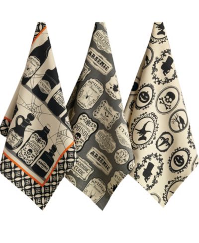 Набор кухонных полотенец Design Imports Assorted Hocus Pocus Printed