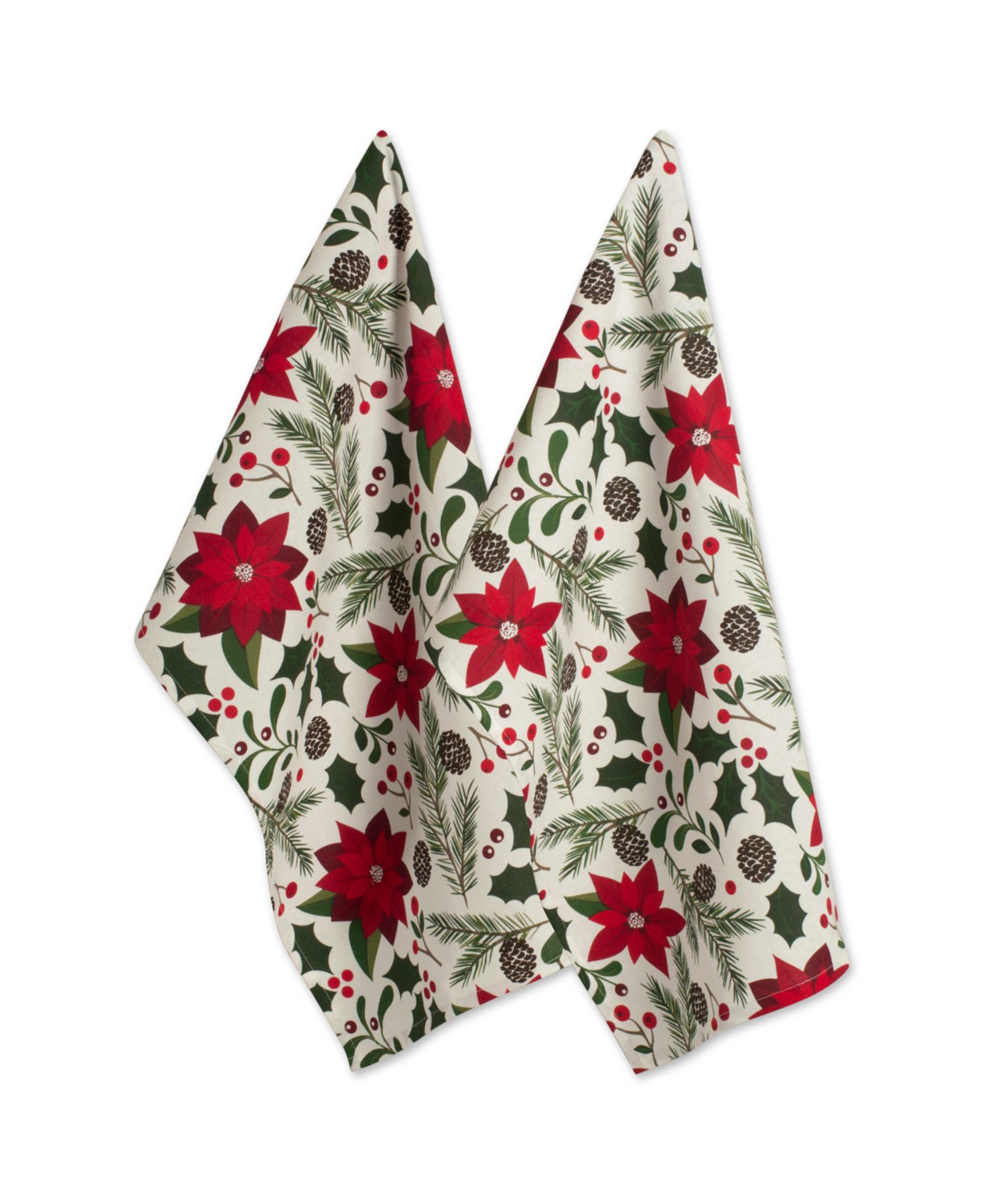 Design Imports Woodland Christmas Dishtowel Set