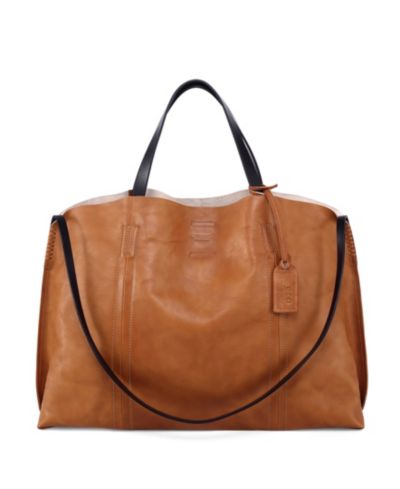 OLD TREND Forest Island Extra-Large Leather Tote Bag