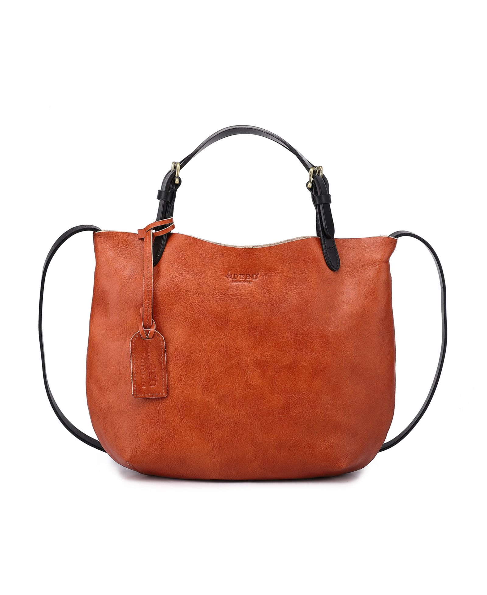 OLD TREND Dip Dye Mini Leather Crossbody Tote Bag