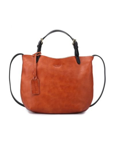 OLD TREND Dip Dye Mini Leather Crossbody Tote Bag