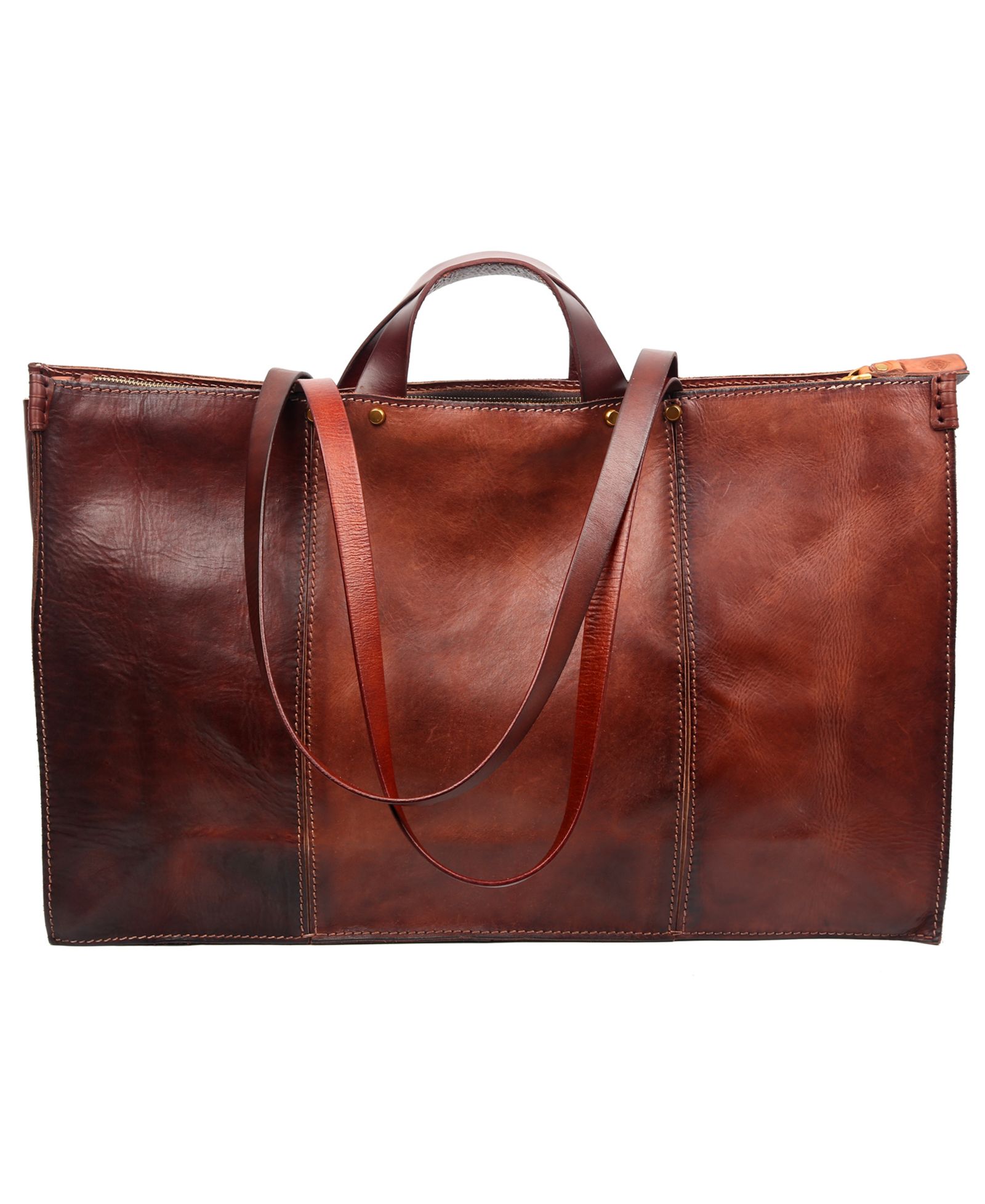 OLD TREND Sandstorm Extra-Large Leather Tote Bag